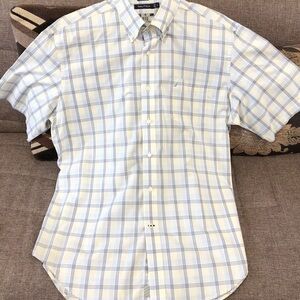 Nautica Men’s Short sleeved Plaid Dress/Casual Shirt XL